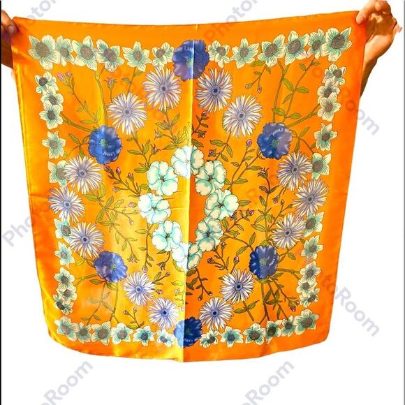 100% polyester soft silky scarf - Picture 1 of 2